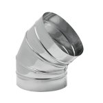 Diam: 350mm Curva em Inox 45.º