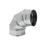 Diam: 175mm Curva em Inox 90.º