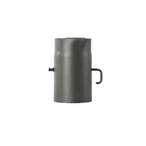 Diam: Tube en Acier Noir avec Registre – 0,25 m