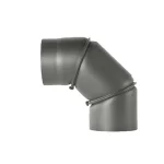 Diam: Courbe en Fer Noir 90° Réglable