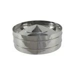 Diam: Chapeau Inox Double à Extrémité Ouverte avec Rebord