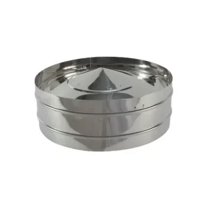 Diam: Chapeau Inox Double TF avec Rebord