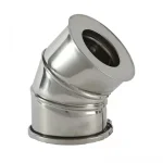 Diam: Courbe en Inox Double 45°