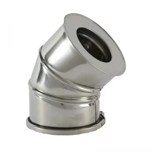 Diam: Courbe en Inox Double 45°