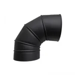 Diam: Courbe en Inox Noir 90°