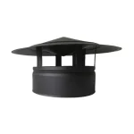 Diam: Chapeau Inox Double Noir sans Rebord