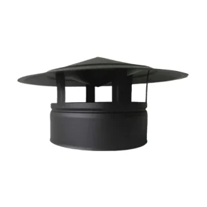 Diam: Chapeau Inox Double Noir sans Rebord
