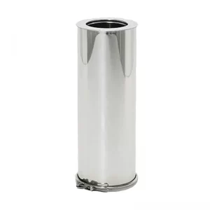 Diam: Tube en Inox Double à Extrémité Fermée 0,33 m