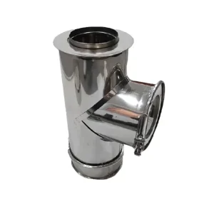 Diam: Té en Inox Double