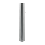 Diam: Tube Inox Rigide Avec Registre Seal – 1 m