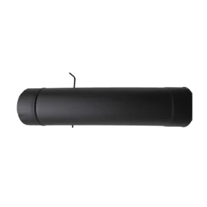 Diam: Tube en Inox Noir avec Registre – 1 m